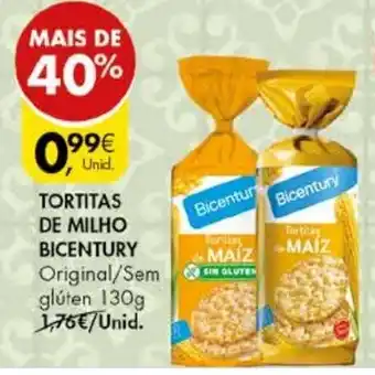 Pingo Doce Tortitas de Milho Bicentury 130g promoção