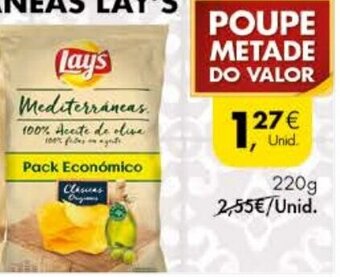 Pingo Doce Batatas Fritas Mediterrâneas Lay's 220g promoção