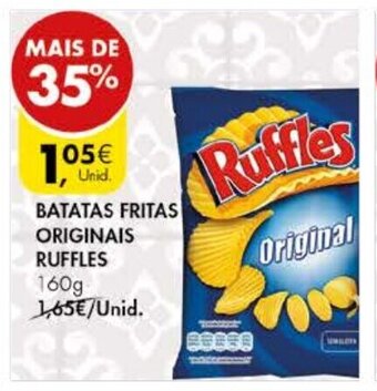 Pingo Doce Batatas Fritas Originais Ruffles 160g promoção