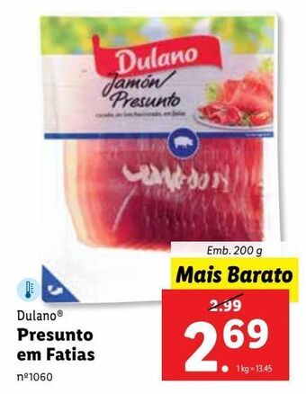 Lidl Presuntos e apresuntados dulano promoção