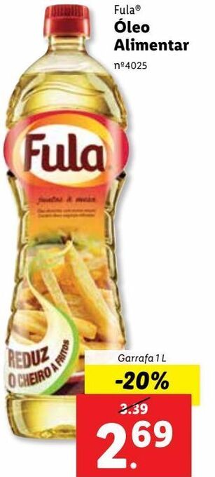 Lidl Óleo para fritar fula promoção