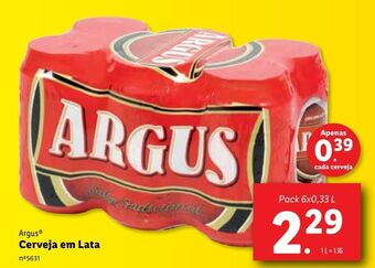 Lidl Cerveja argus promoção