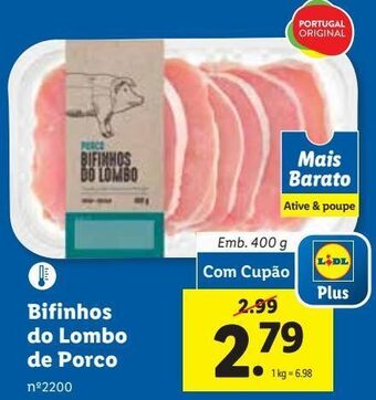 Lidl Lombo de porco promoção