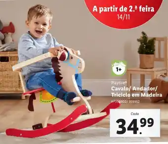 Cavalinho de madeira playtive