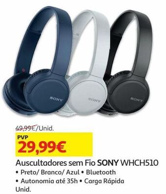 Auchan Auscultadores s/fios sony promoção