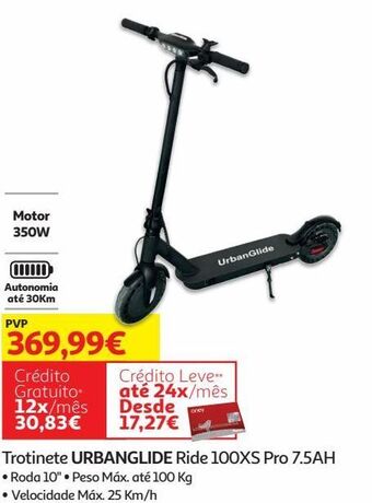 Auchan Trotinete urbanglide promoção