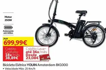 Auchan Bicicleta elétrica youin promoção