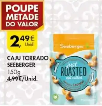Pingo Doce Caju Torrado Seeberger 150g promoção