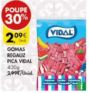 Pingo Doce Gomas Regaliz Pica Vidal 400g promoção