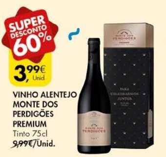 Pingo Doce Vinho Alentejo Monte Dos Perdigões Premium 75cl promoção