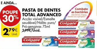 Pingo Doce Pasta de Dentes Total Advanced 75ml promoção