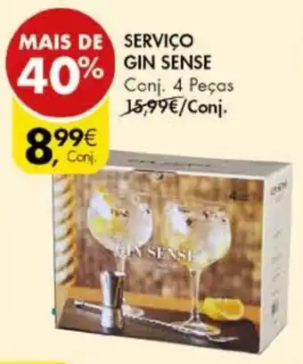 Pingo Doce Serviço Gin Sense 4 Peças promoção