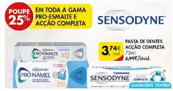 Pingo Doce Pasta de Dentes Sensodyne Acção Completa 75ml promoção