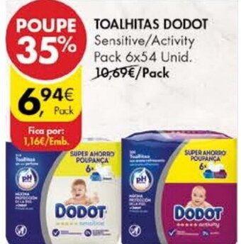 Pingo Doce Toalhitas Dodot promoção