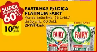 Pastilhas P/Loiça Platinum Fairy