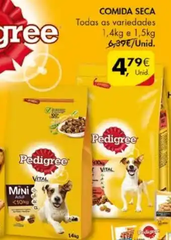 Pingo Doce Pedigree Comida Seca 1,5kg promoção