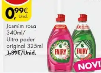 Pingo Doce Detergente Manual Concentrado P/Loiça Fairy 340ml promoção