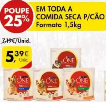 Pingo Doce Comeda Seca P/Cão Purina One 1,5kg promoção