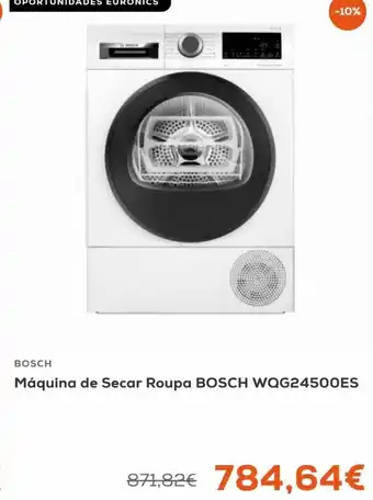 Euronics Bosch Maquina de Secar Roupa promoção