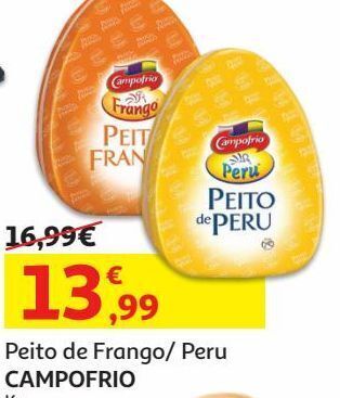 Auchan Peito de frango campofrio promoção