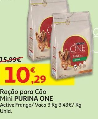 Auchan Ração cão purina one promoção