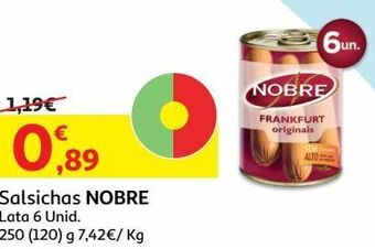 Auchan Salsichas nobre promoção