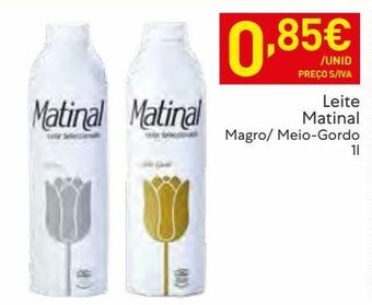 Recheio Leite matinal promoção
