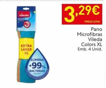 Recheio Pano de microfibra vileda promoção