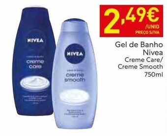 Recheio Gel de banho nivea promoção