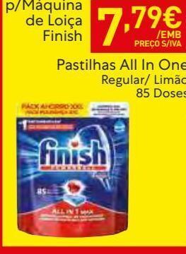 Recheio Detergente finish promoção