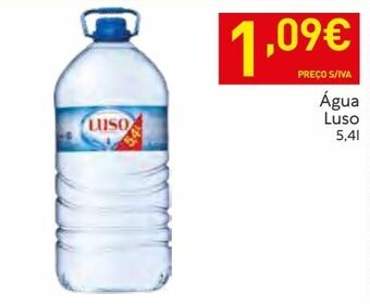 Recheio Água luso promoção