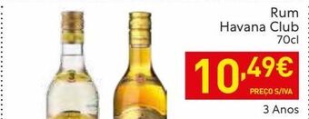Recheio Rum havana club promoção