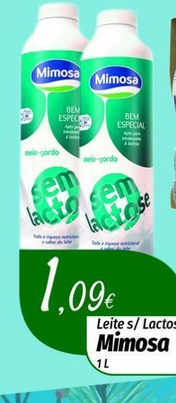 Leite sem lactose mimosa