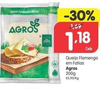Minipreço QUeijo Flamengo em Fatias Agros 200g promoção