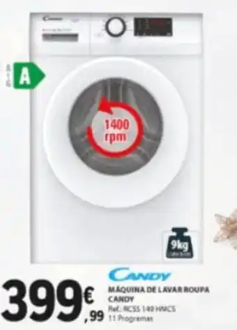 E.Leclerc Candy Maquina de lavar Roupa 9kg promoção