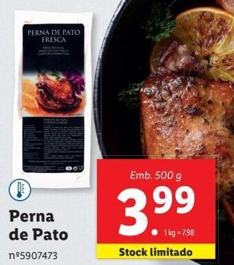 Lidl Perna de pato promoção