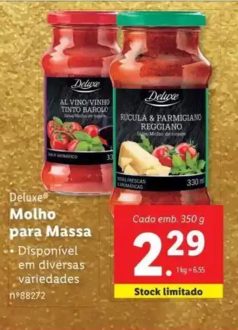 Lidl Molho para massa promoção