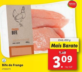 Lidl Bife de frango promoção