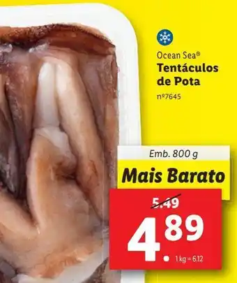Lidl Tentáculos de pota promoção