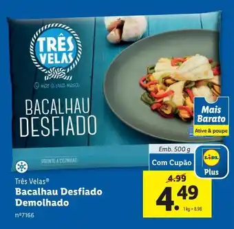 Bacalhau desfiado demolhado