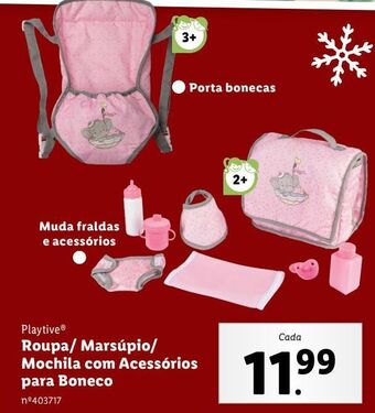 Lidl Acessórios bonecas playtive promoção