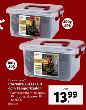 Lidl Corrente luminosa promoção