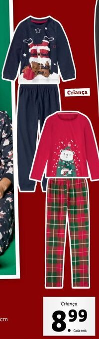 Lidl Pijama promoção