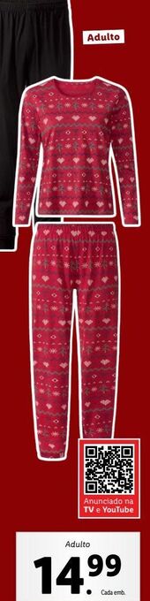 Lidl Pijama promoção