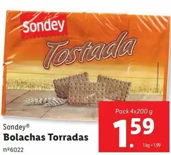 Lidl Bolachas torradas promoção