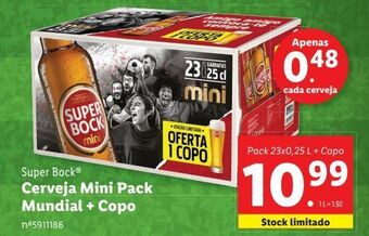 Lidl Cerveja super bock promoção