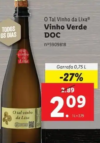 Vinho verde o tal vinho da lixa