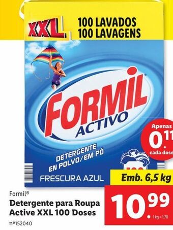 Lidl Detergente em pó formil promoção