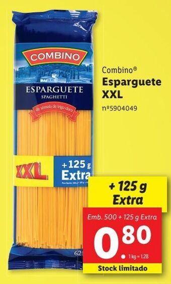 Lidl Esparguete combino promoção