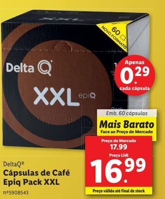 Lidl Cápsulas de café delta q promoção